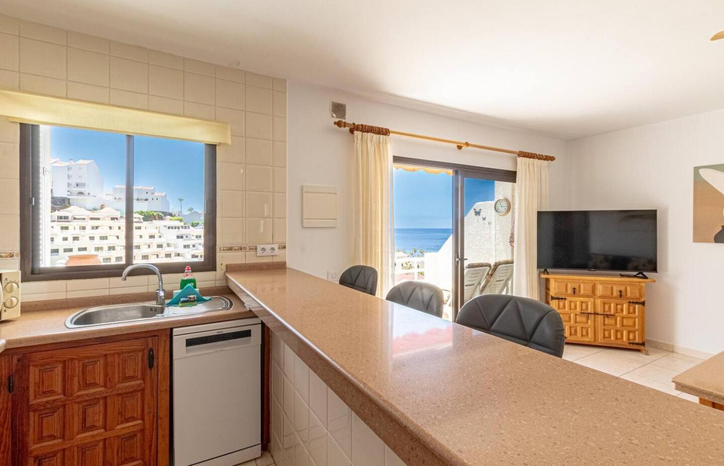 Sunny Oceanview Terrace By Dream Homes Tenerife Acantilado de los Gigantes Eksteriør billede