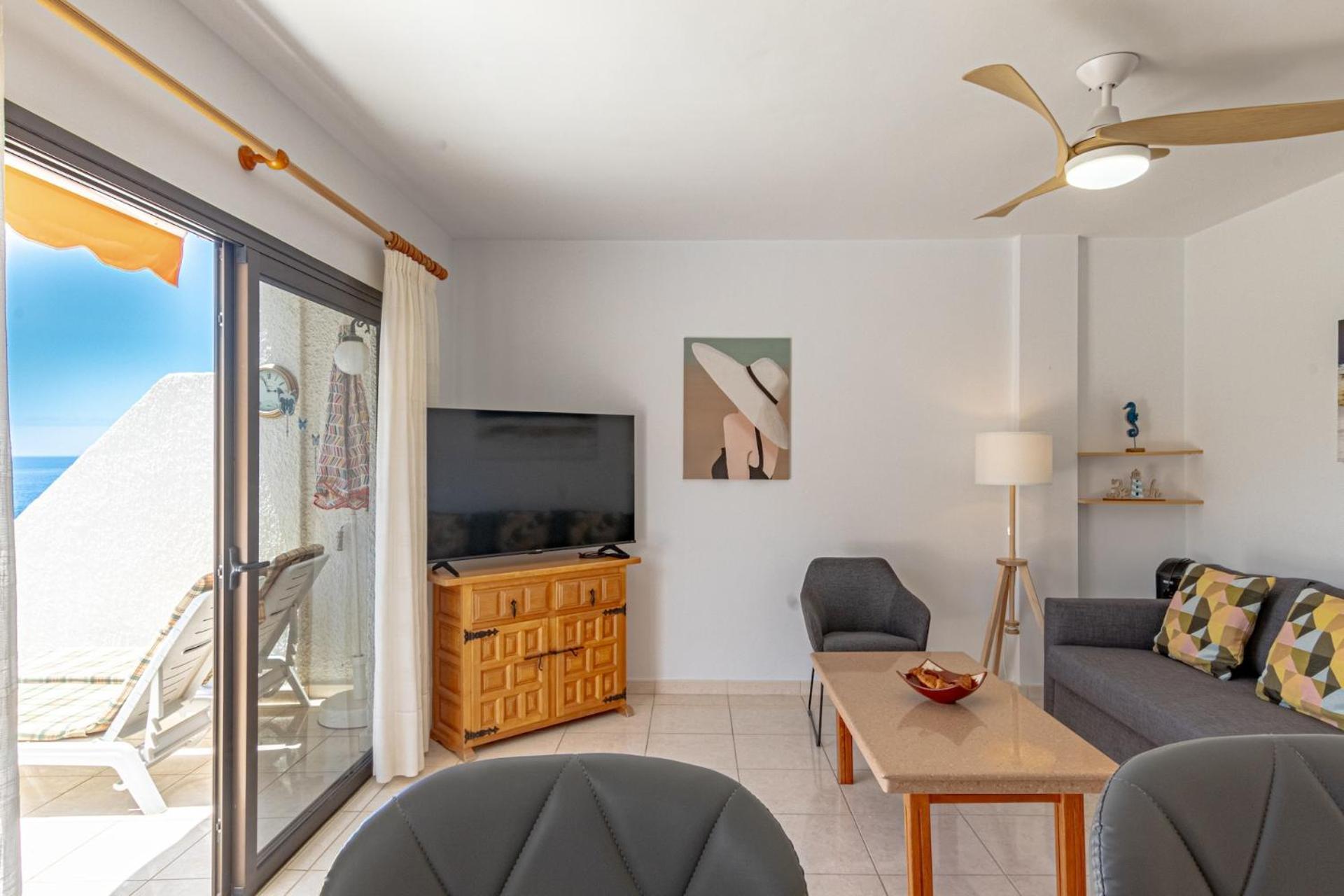 Sunny Oceanview Terrace By Dream Homes Tenerife Acantilado de los Gigantes Eksteriør billede
