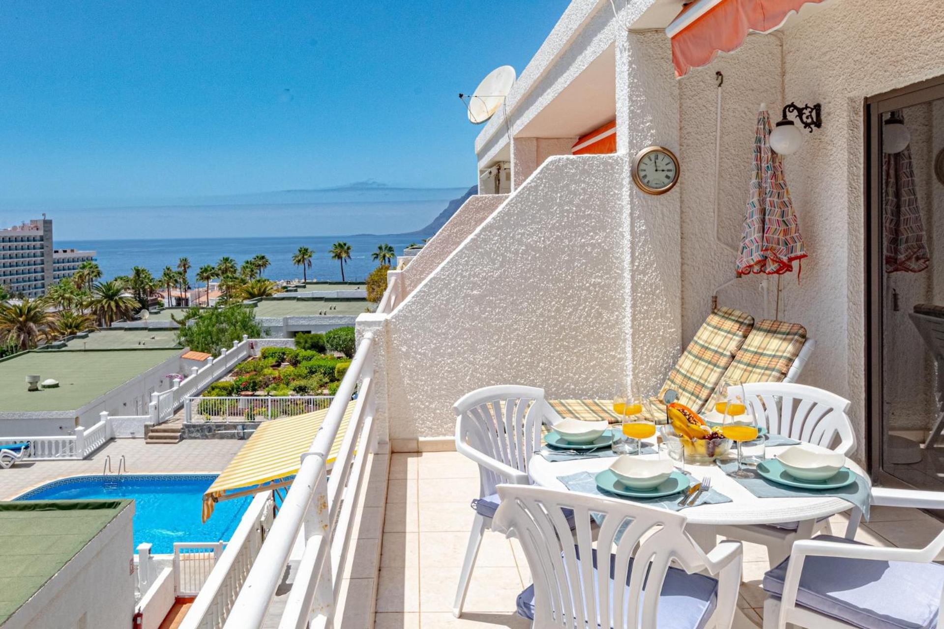 Sunny Oceanview Terrace By Dream Homes Tenerife Acantilado de los Gigantes Eksteriør billede