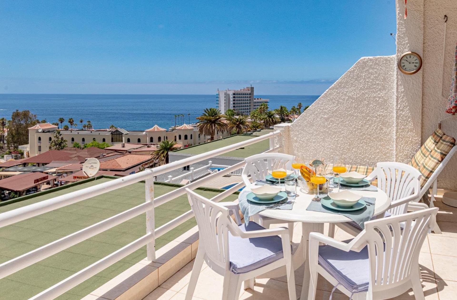 Sunny Oceanview Terrace By Dream Homes Tenerife Acantilado de los Gigantes Eksteriør billede